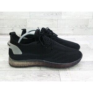 Women's Pony PP2 Pro Sonic Black Knitted Lace Up Sneakers Shoes Size 8